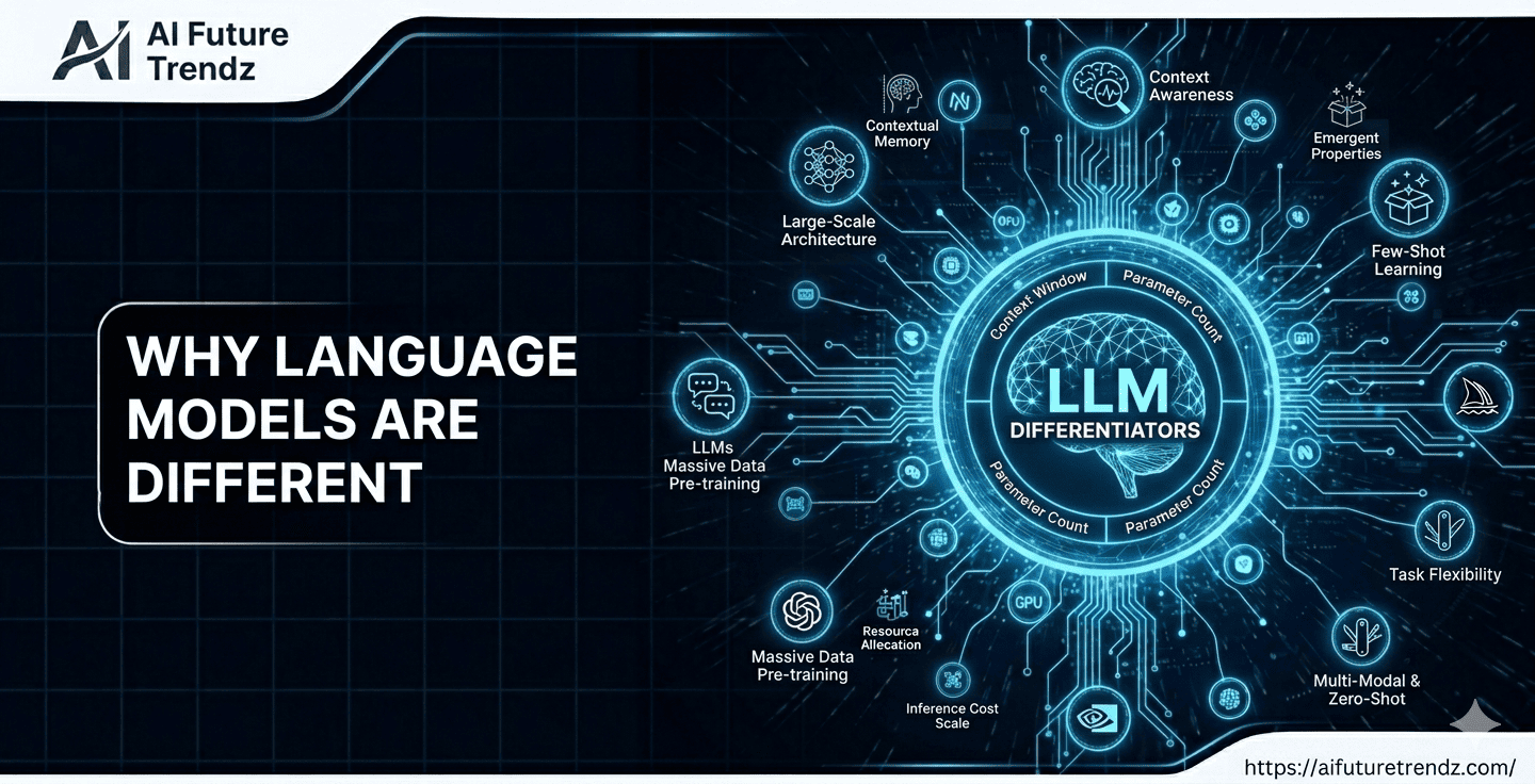 How Large Language Models Differ in Size, Cost, and Performance